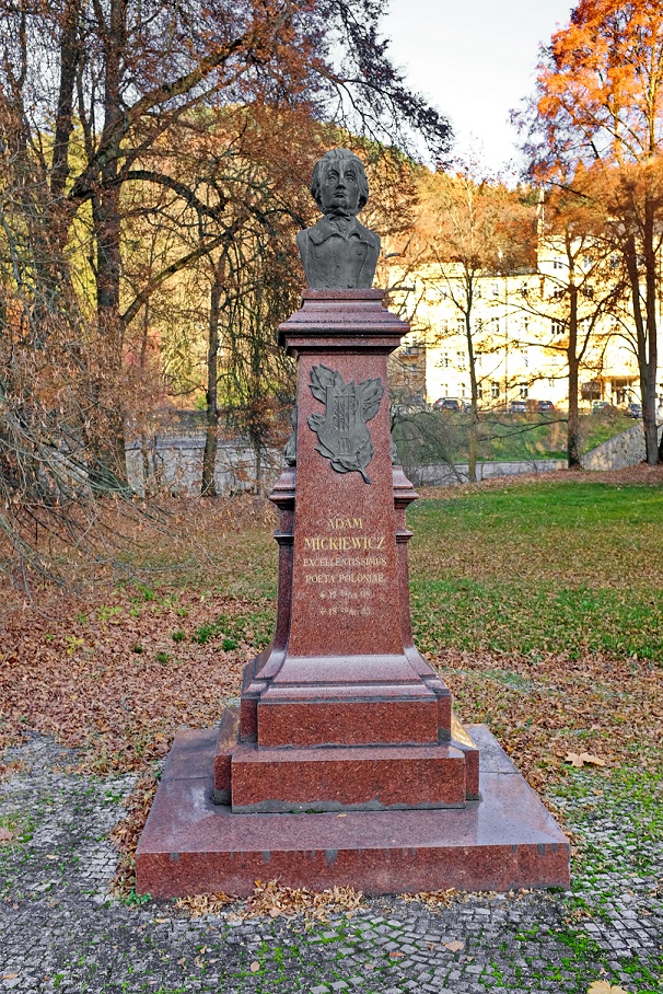 Adomo Mickevičiaus paminklas Karlovi Varuose