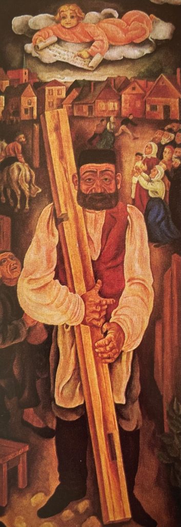 Izaijas Kulvianskis, Staliaus mirtis (drobė, aliejus, 1926, 190 x 70, Izraelio muziejus, Jeruzalė)