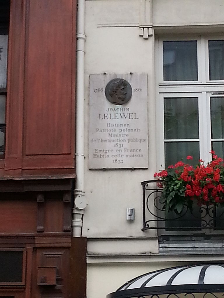 Namas, kuriame gyveno Joachimas Lelevelis Paryžiuje