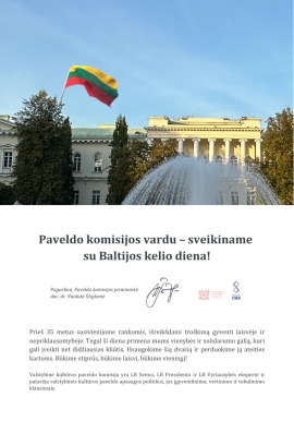 Paveldo komisijos vardu – sveikiname  su Baltijos kelio diena!