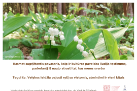 Sveikinimas šv. Velykų proga