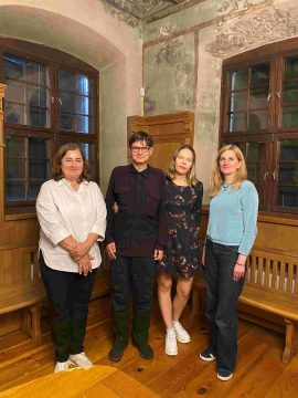 Susitikimas su projekto „Gabalėliai Lietuvos“ kūrėjais Aiste ir Augustinu Žemaičiais